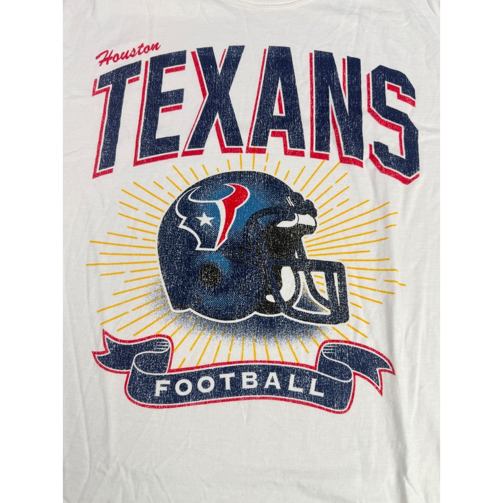 47 Brand Houston Texans Historic White Graphic T-Shirt Mens Large NFL Football